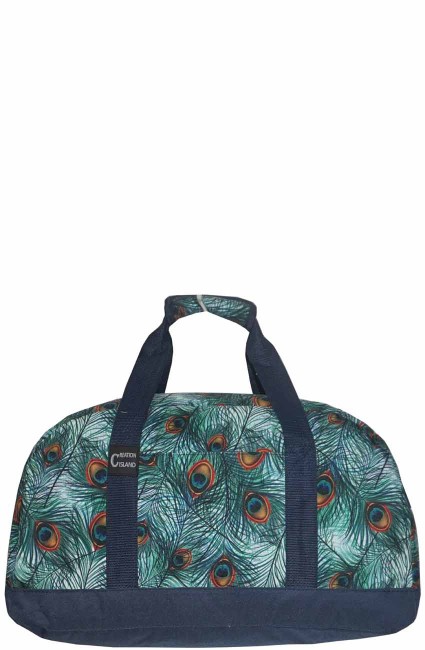 Peacock Printed Duffle Bag-PC2520/NV